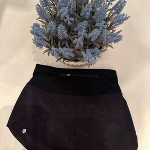 Size 2 Black Midrise 4inch Lululemon shorts